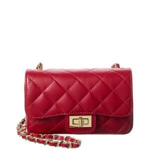 Persaman New York Gia Quilted Leather Crossbody, Red